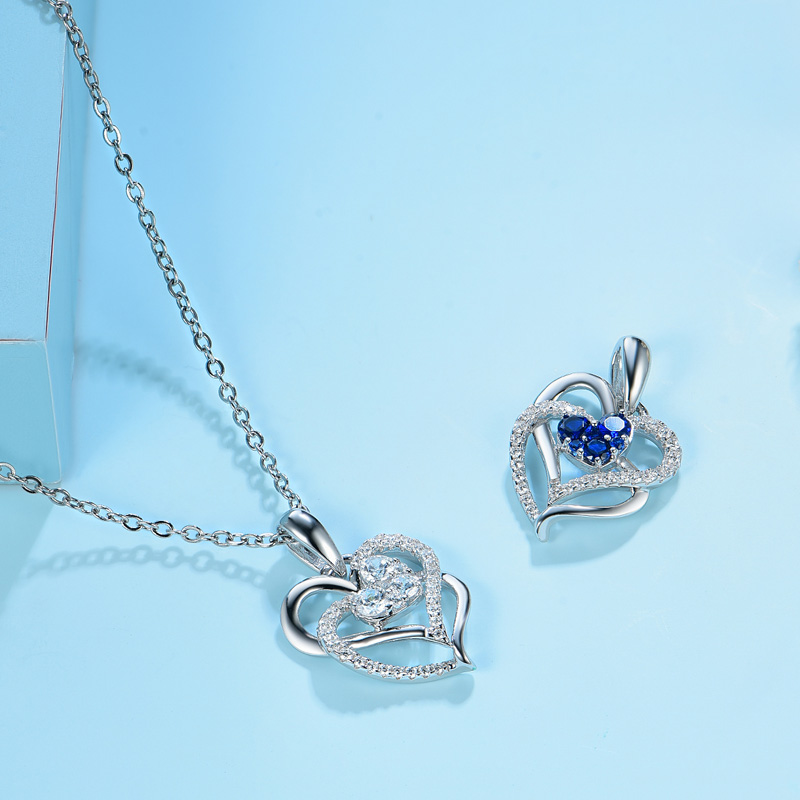 silver chain with heart pendant manufacturer