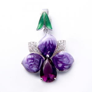 фиолетовые ювелирные изделия кулон ожерелье