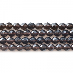 Естественный коричневый кристалл с 64 гранями для ювелирных изделий