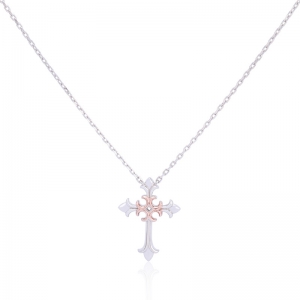 крест ожерелье женское серебро
