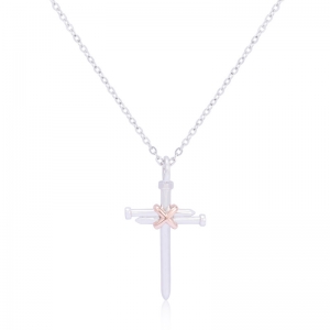 крест ожерелье женское серебро

