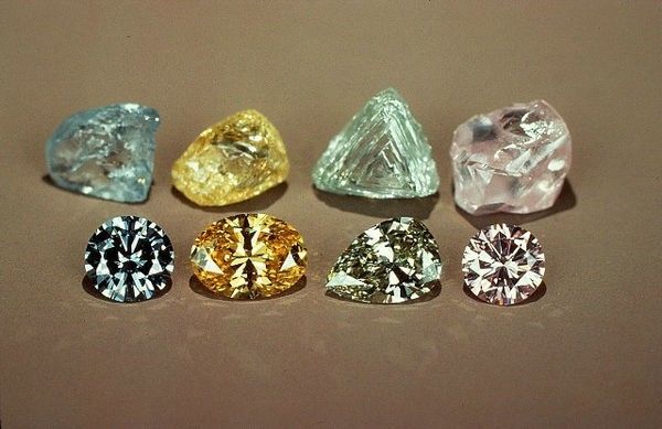 Цвет и класс алмазов